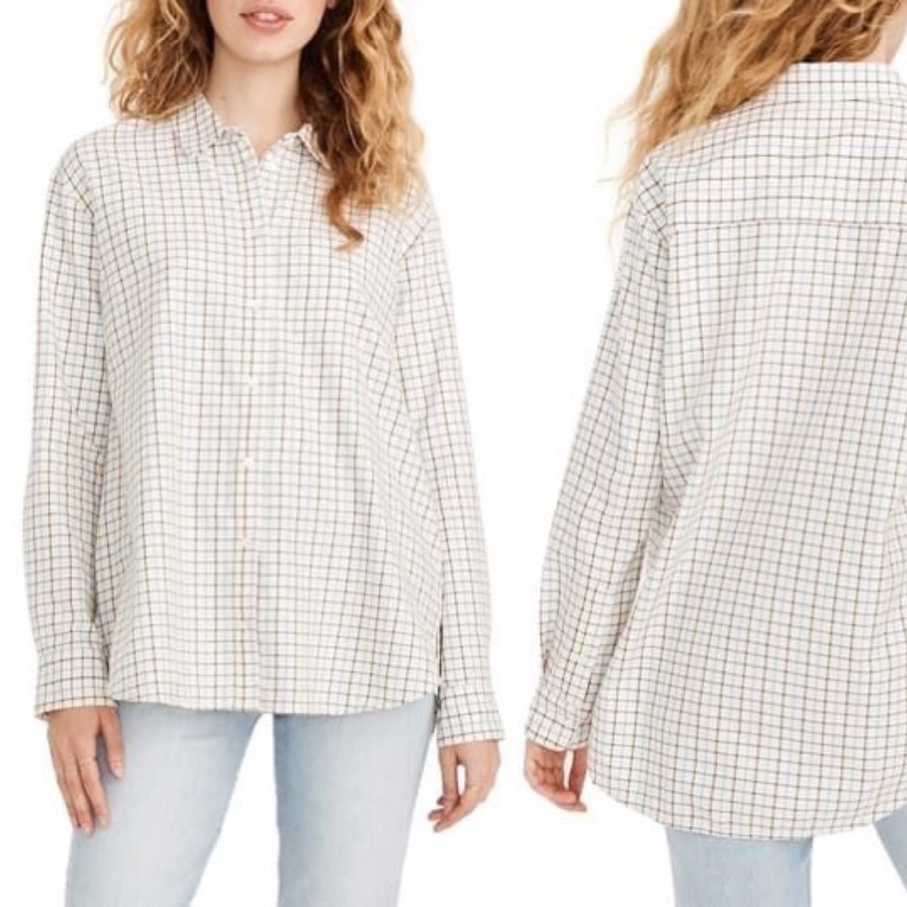Madewell Oversize Ex-Boyfriend Plaid Shirt